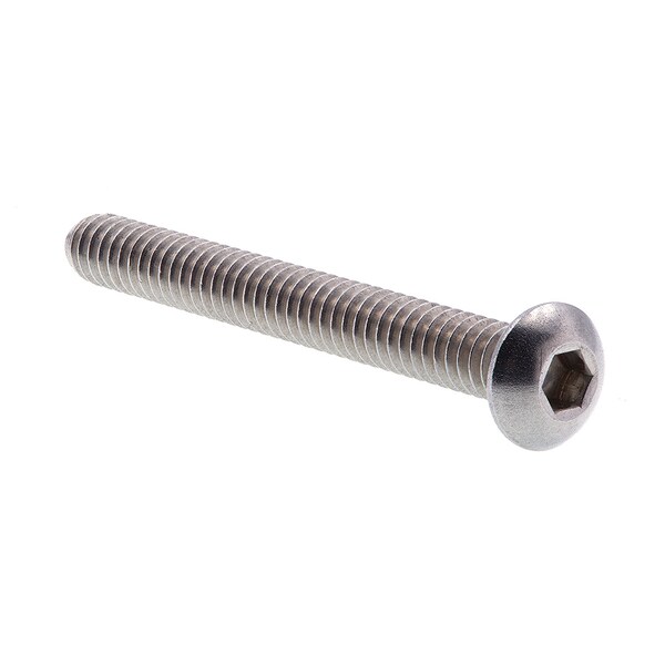 Prime-Line M10-1.50 Socket Head Cap Screw, Button, Plain Stainless Steel, 1-3/4 in Length, 10 PK 9169382 - main